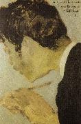 Edouard Vuillard portrait of bonnard oil on canvas